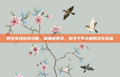 西安东线旅游攻略，深度游西安，探寻千年古都的文化韵味