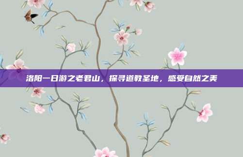 洛阳一日游之老君山，探寻道教圣地，感受自然之美