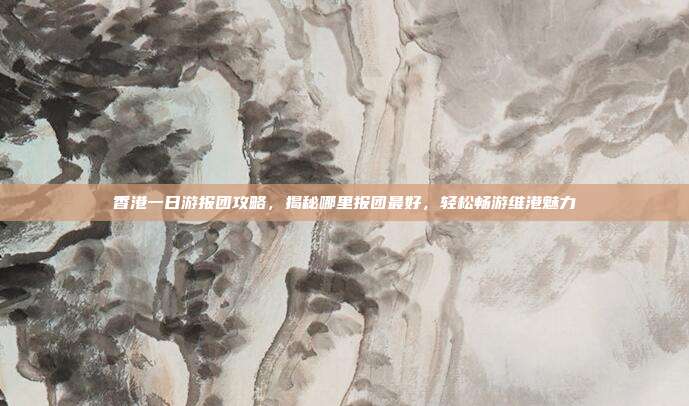 香港一日游报团攻略，揭秘哪里报团最好，轻松畅游维港魅力