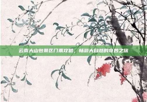 云南大山包景区门票攻略，畅游大自然的奇妙之旅