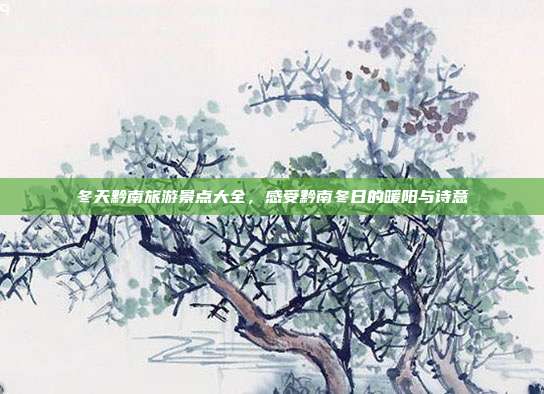冬天黔南旅游景点大全，感受黔南冬日的暖阳与诗意