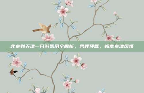 北京到天津一日游费用全解析，合理预算，畅享京津风情