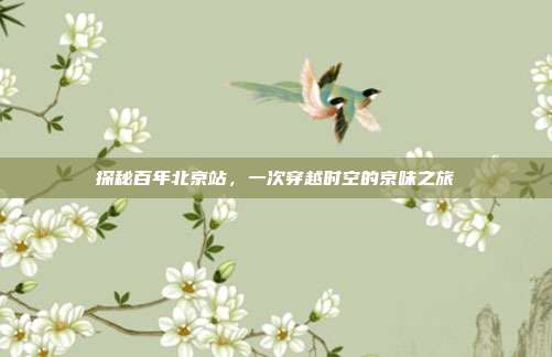 探秘百年北京站，一次穿越时空的京味之旅