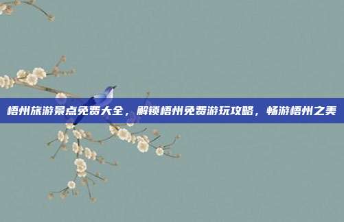 梧州旅游景点免费大全，解锁梧州免费游玩攻略，畅游梧州之美