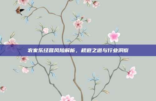 农家乐经营风险解析，规避之道与行业洞察