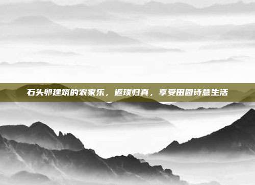 石头卵建筑的农家乐，返璞归真，享受田园诗意生活