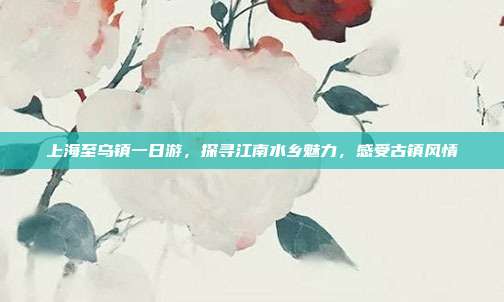 上海至乌镇一日游，探寻江南水乡魅力，感受古镇风情