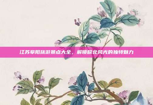江苏阜阳旅游景点大全，解锁皖北风光的独特魅力