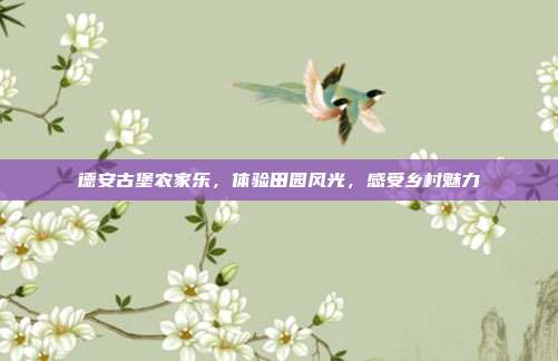 德安古堡农家乐，体验田园风光，感受乡村魅力