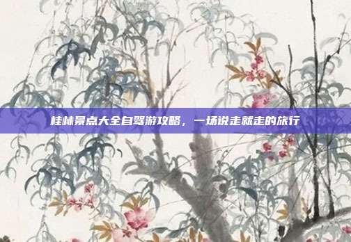 桂林景点大全自驾游攻略，一场说走就走的旅行
