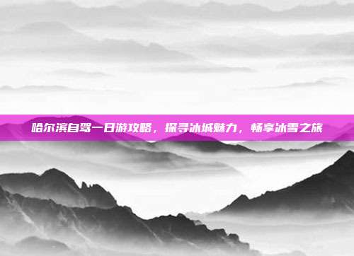 哈尔滨自驾一日游攻略，探寻冰城魅力，畅享冰雪之旅