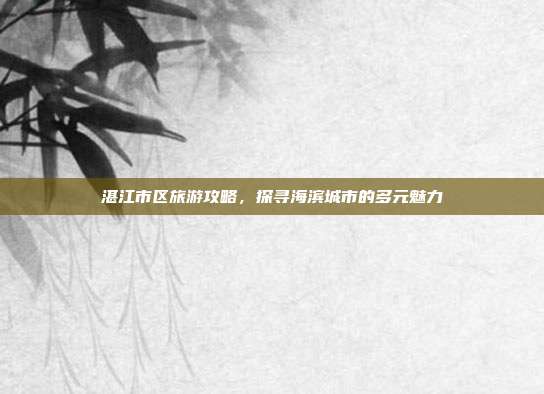 湛江市区旅游攻略，探寻海滨城市的多元魅力