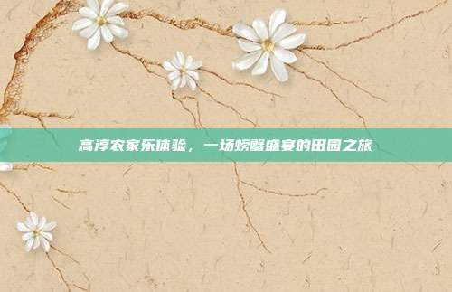 高淳农家乐体验，一场螃蟹盛宴的田园之旅