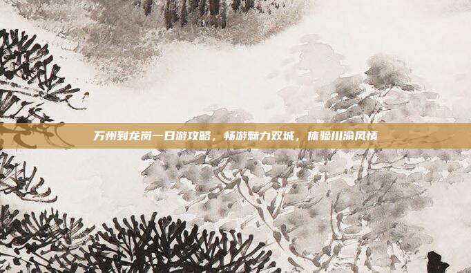 万州到龙岗一日游攻略，畅游魅力双城，体验川渝风情