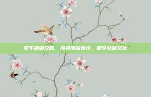 莎车旅游攻略，探寻南疆风情，尽享丝路文化