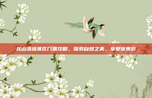 龙山洛塔景区门票攻略，探索自然之美，享受优惠价