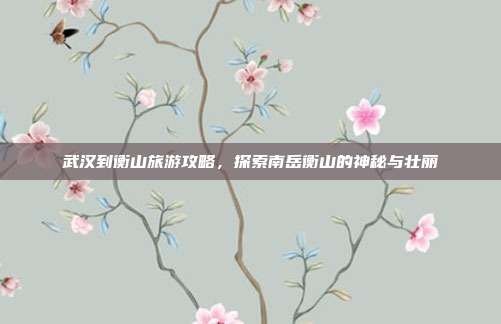 武汉到衡山旅游攻略，探索南岳衡山的神秘与壮丽