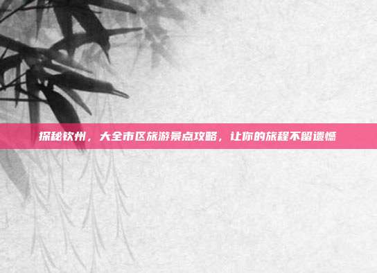 探秘钦州，大全市区旅游景点攻略，让你的旅程不留遗憾