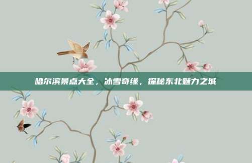 哈尔滨景点大全，冰雪奇缘，探秘东北魅力之城