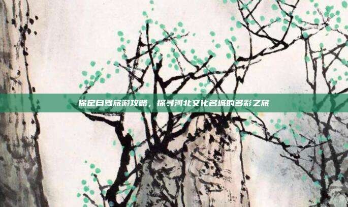 保定自驾旅游攻略，探寻河北文化名城的多彩之旅