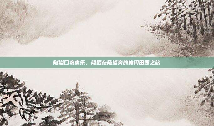 隧道口农家乐，隐匿在隧道旁的休闲田园之旅