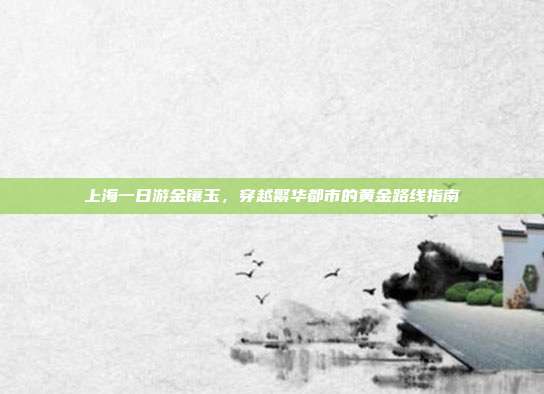上海一日游金镶玉，穿越繁华都市的黄金路线指南