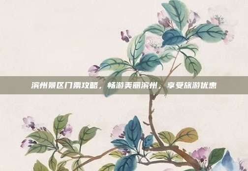 滨州景区门票攻略,畅游美丽滨州,享受旅游优惠
