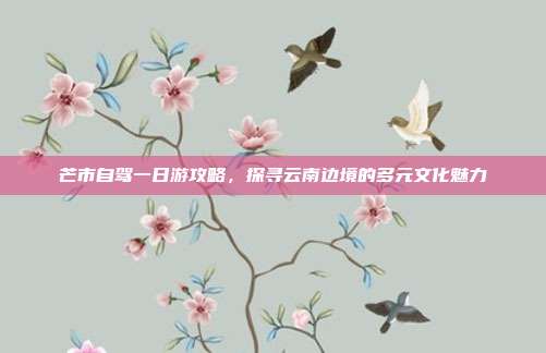 芒市自驾一日游攻略，探寻云南边境的多元文化魅力