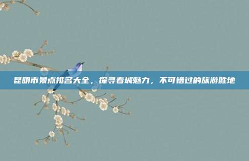 昆明市景点排名大全，探寻春城魅力，不可错过的旅游胜地