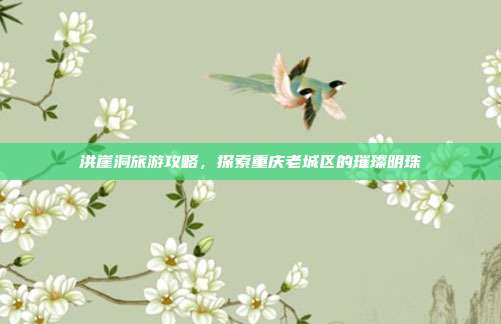 洪崖洞旅游攻略，探索重庆老城区的璀璨明珠