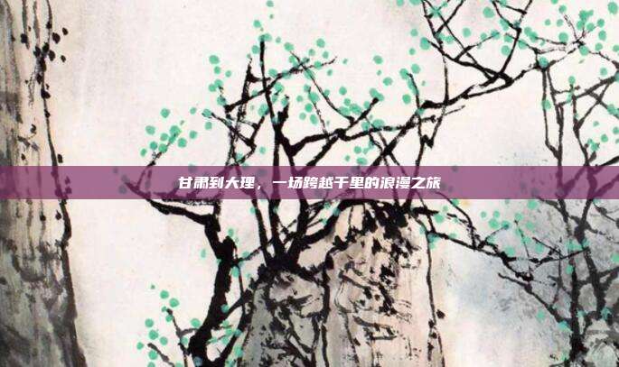 甘肃到大理，一场跨越千里的浪漫之旅