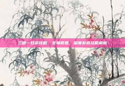 三明一日游攻略，全景概览，深度游览攻略解析