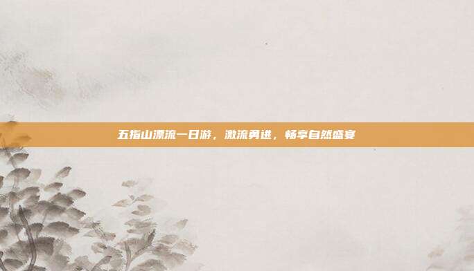 五指山漂流一日游，激流勇进，畅享自然盛宴