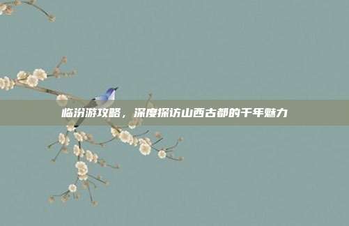 临汾游攻略，深度探访山西古都的千年魅力
